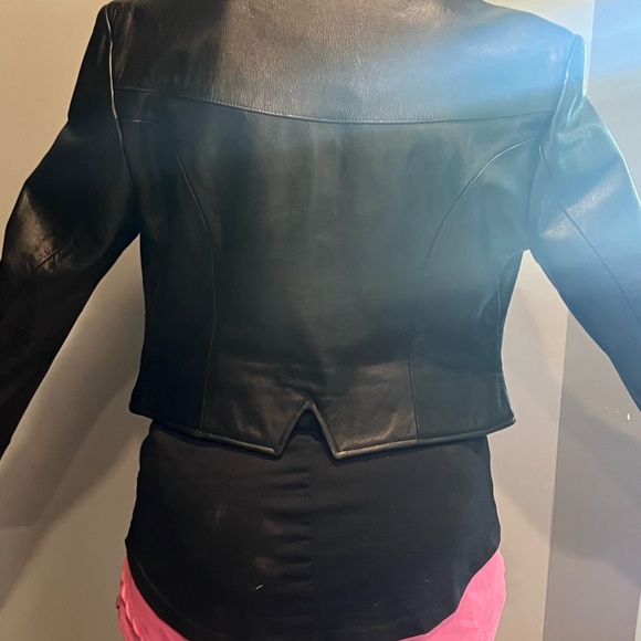 Black western leather jacket - Picture 7 of 7